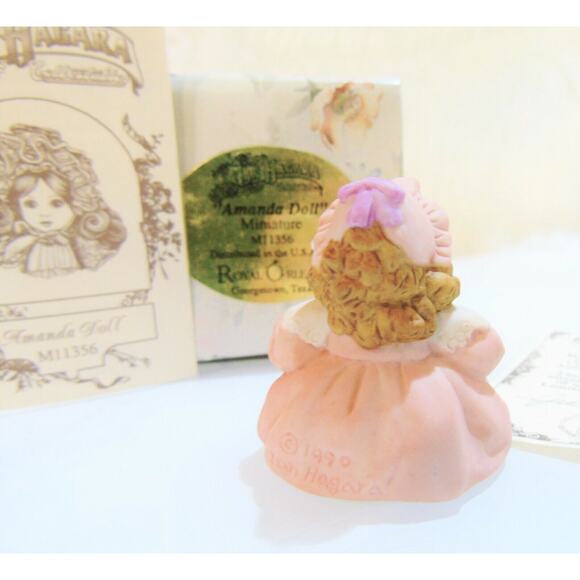 Jan Hagara Amanda Doll Porcelain 1.5" Mini Figurine Limited Edition Vtg 90s Box - Picture 2 of 7